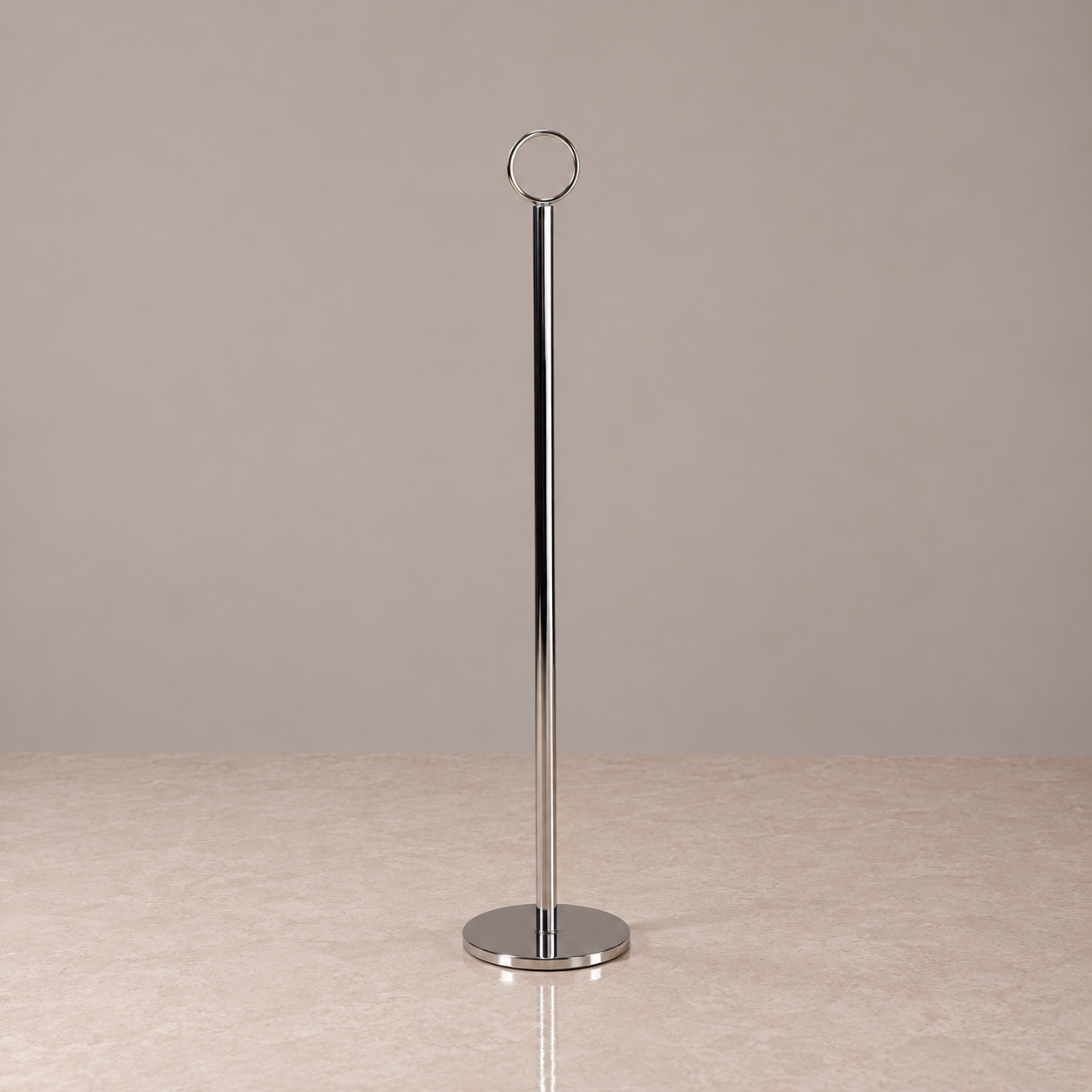Table Number Stand - Stainless Steel - 37cm H