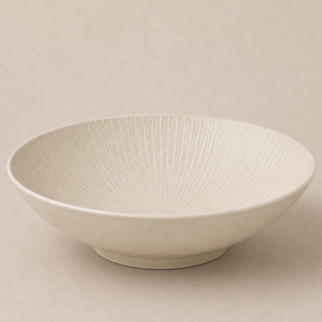 Lyon Crockery Large Bowl - White