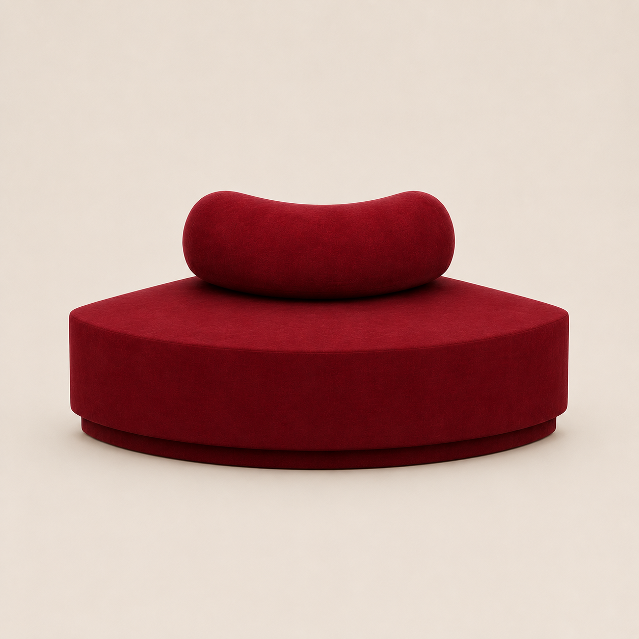 Jasmine Modular Lounge - Convex - Cabernet Red