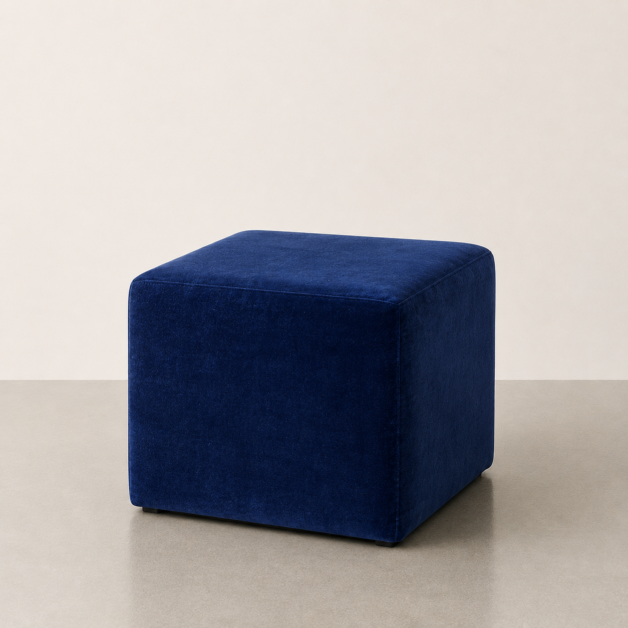 Olivia Ottoman Pod - Denim Blue