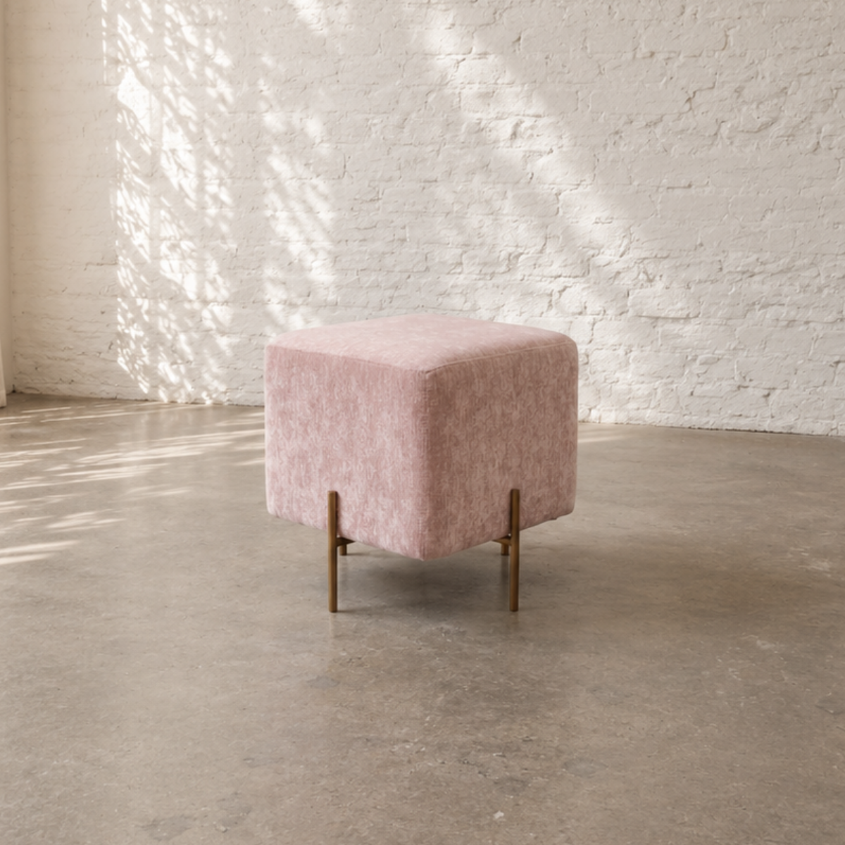 Manhattan Ottoman Pod - Blush Pink