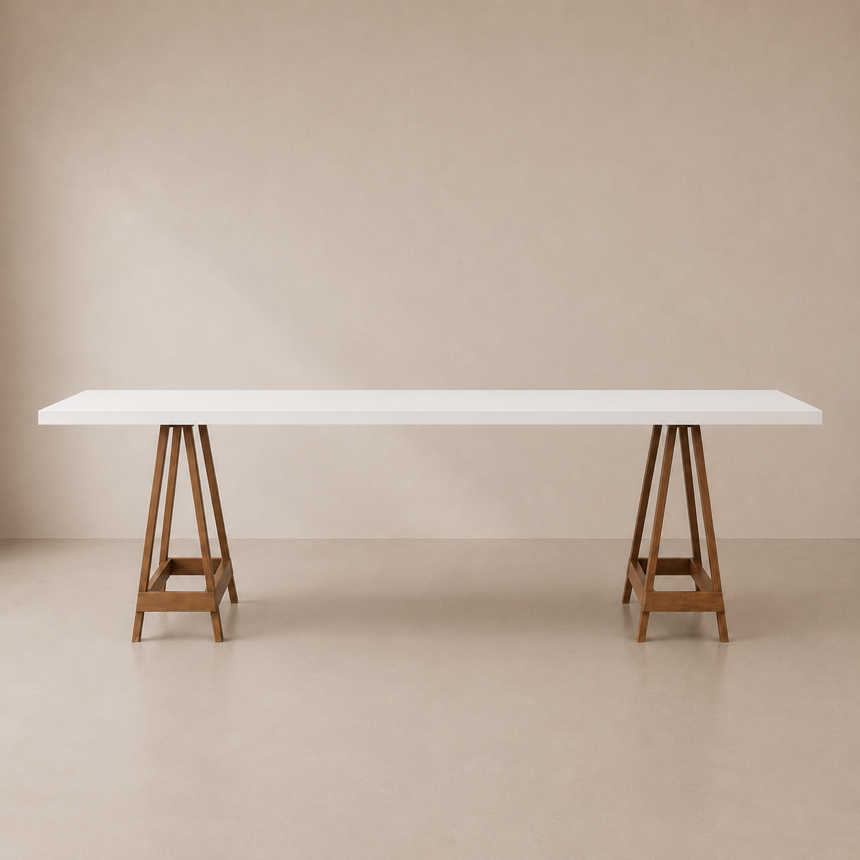 Oxford High Bar Bench - White - 240cm L