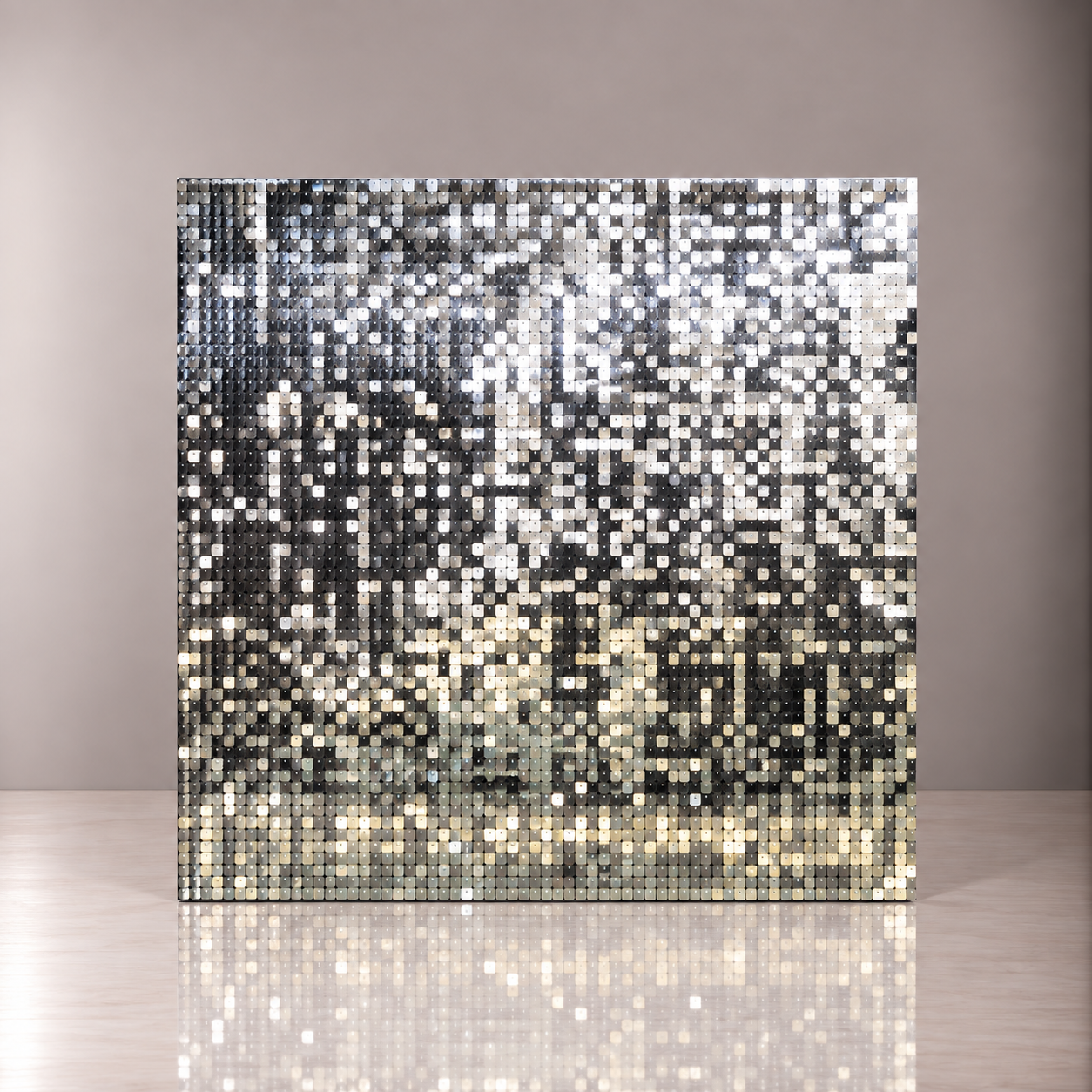 Shimmer Wall Backdrop - Silver