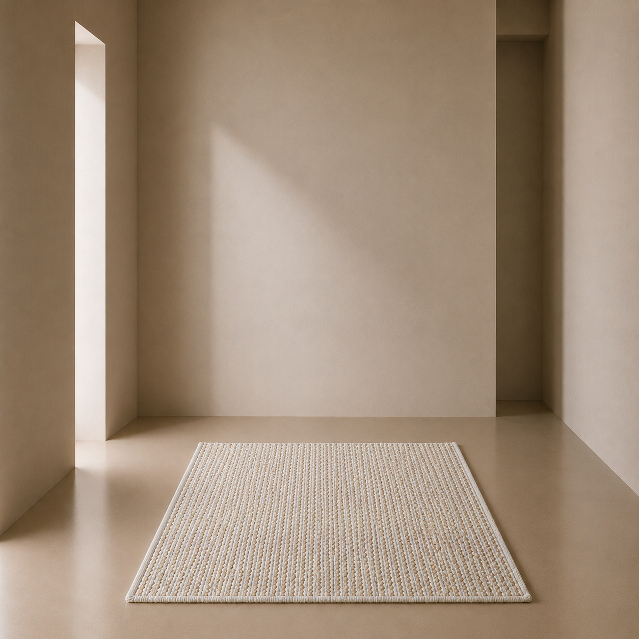Rug - Cotton Jute White and Natural