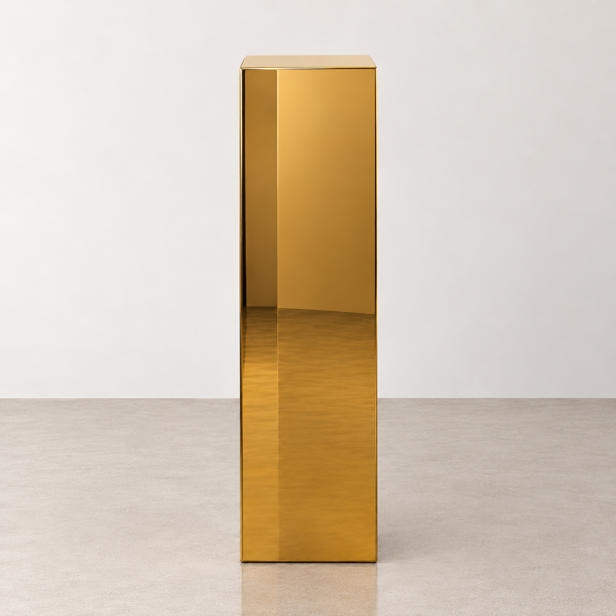 Gold Mirror Acrylic Plinth - 90cm H