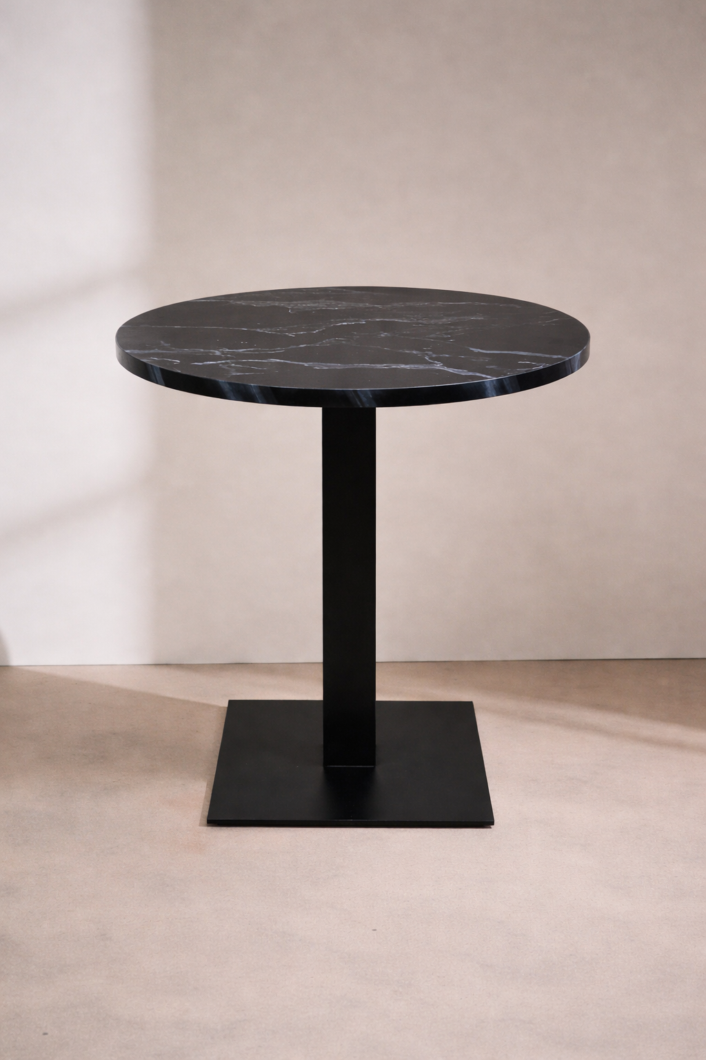Mayfair Cafe Table - Black Marble Top