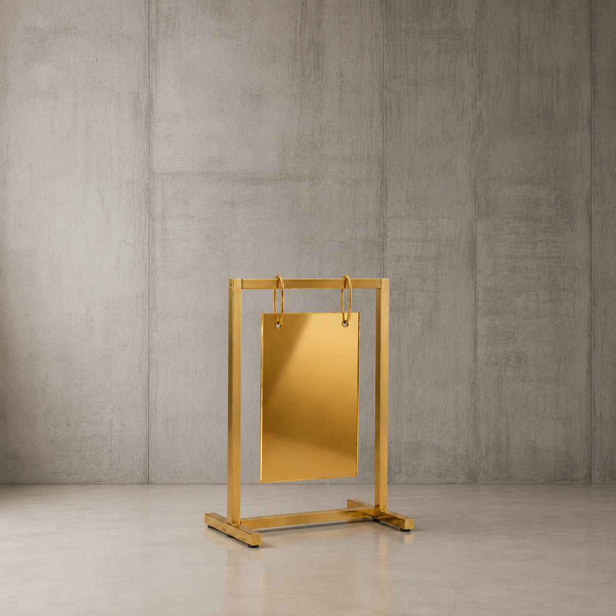 Metal Signage Stand – Gold