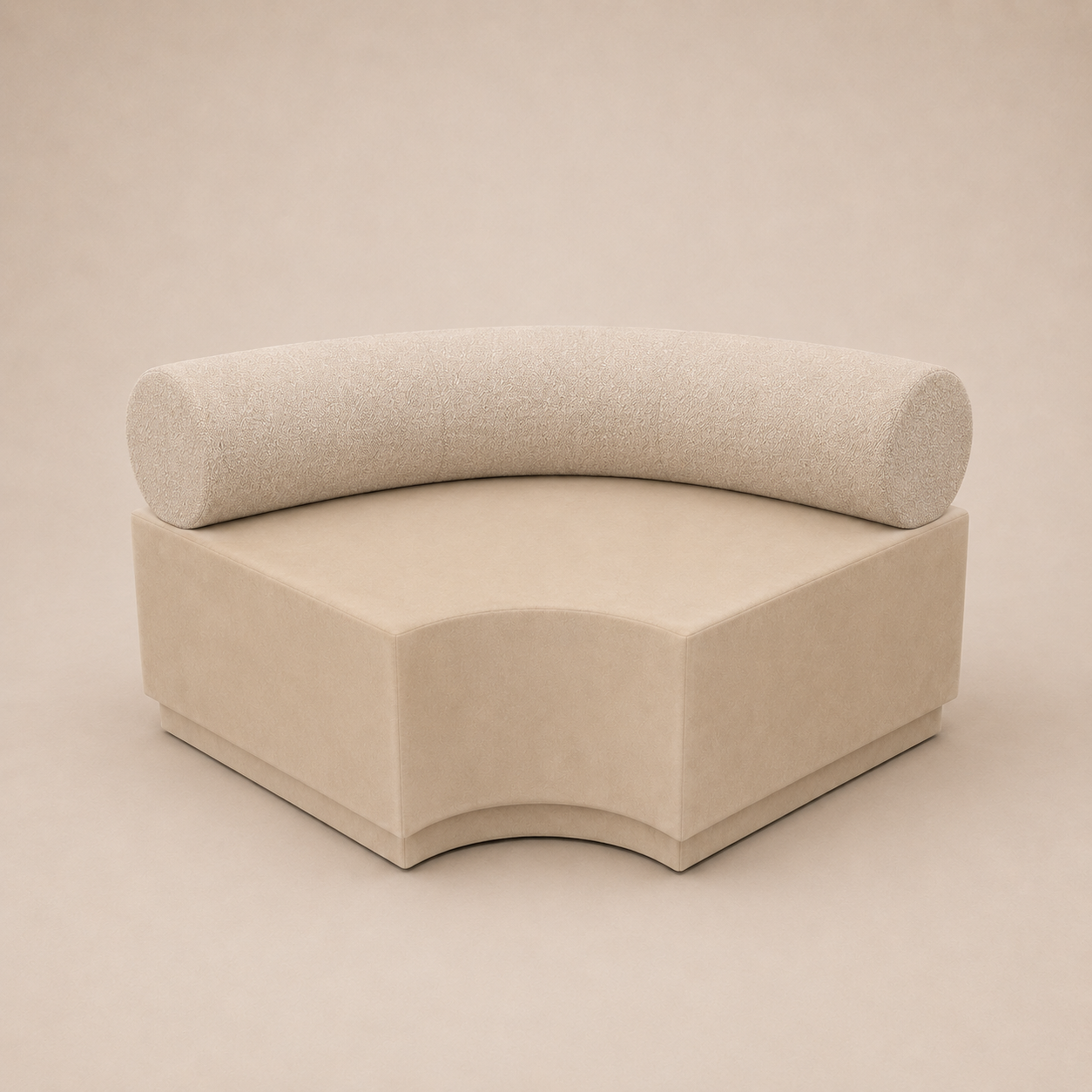 Jasmine Modular Lounge - Concave - Soft Champagne