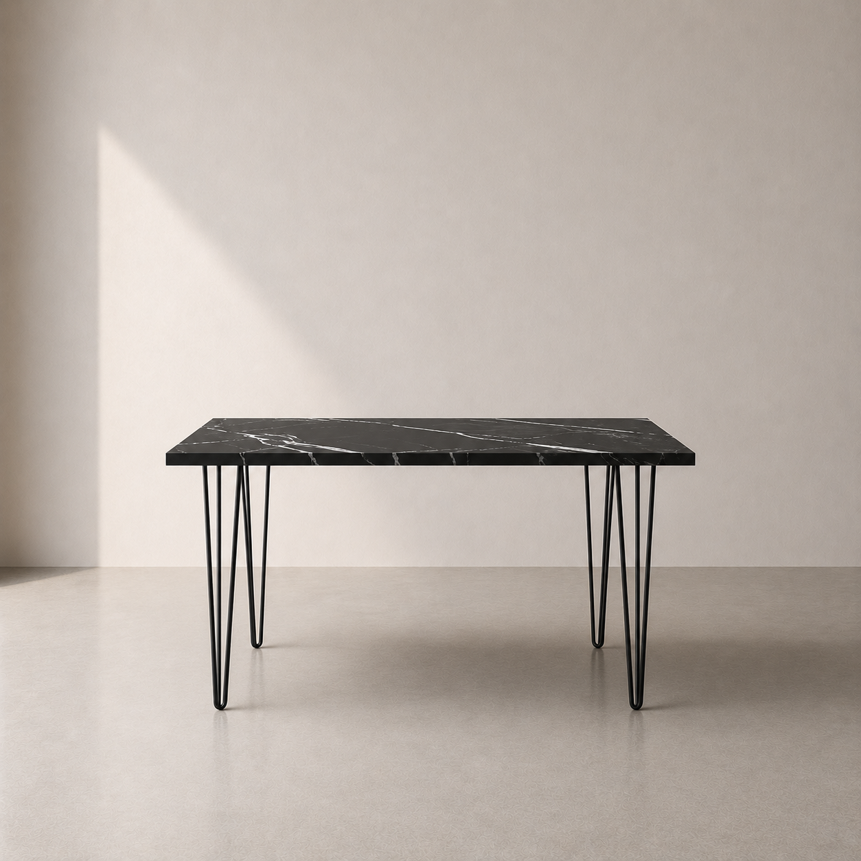 Miami High Bar Bench - Black Marble