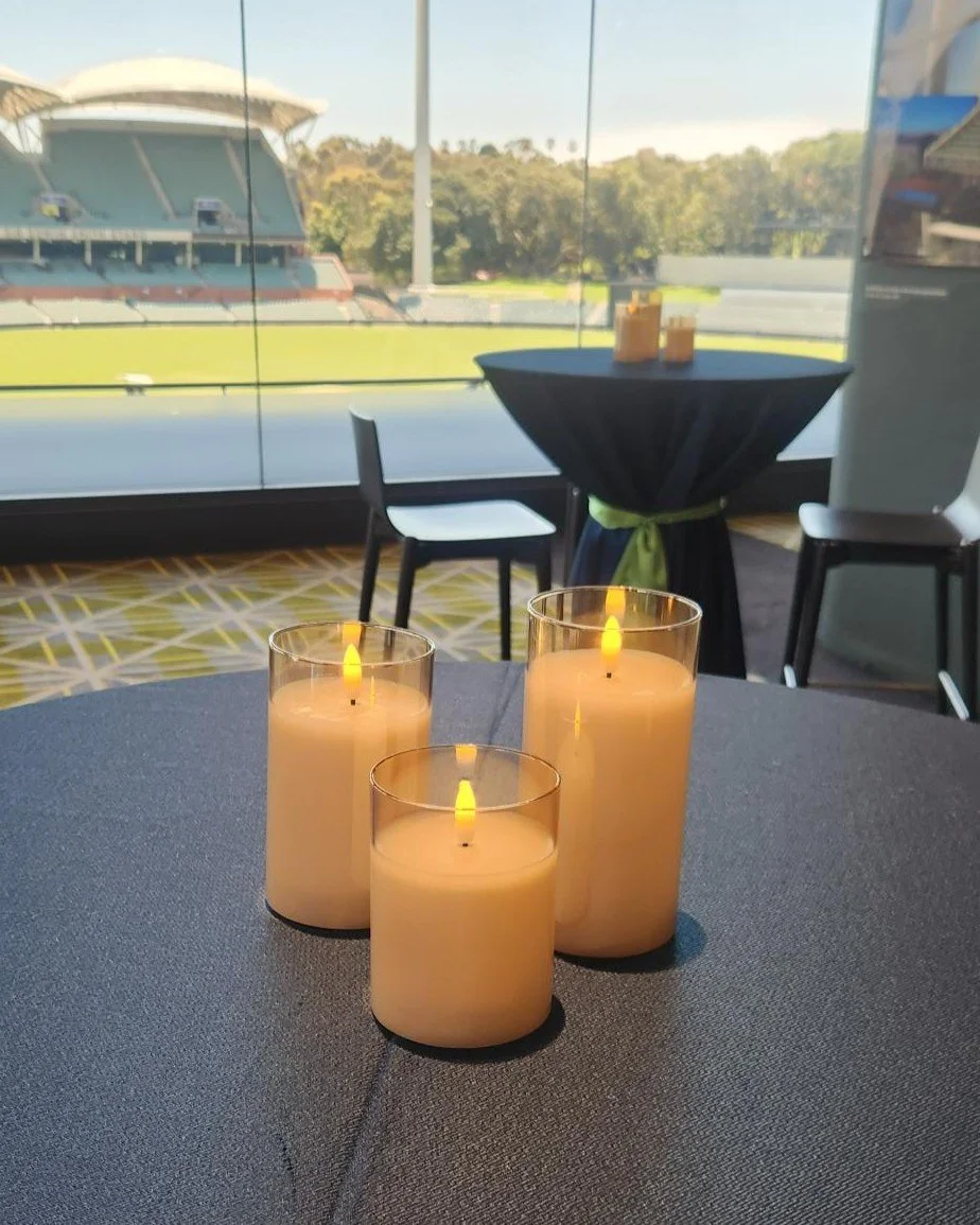 Full Flame LED Candle Vases Gold Trio - High Bars.jpg
