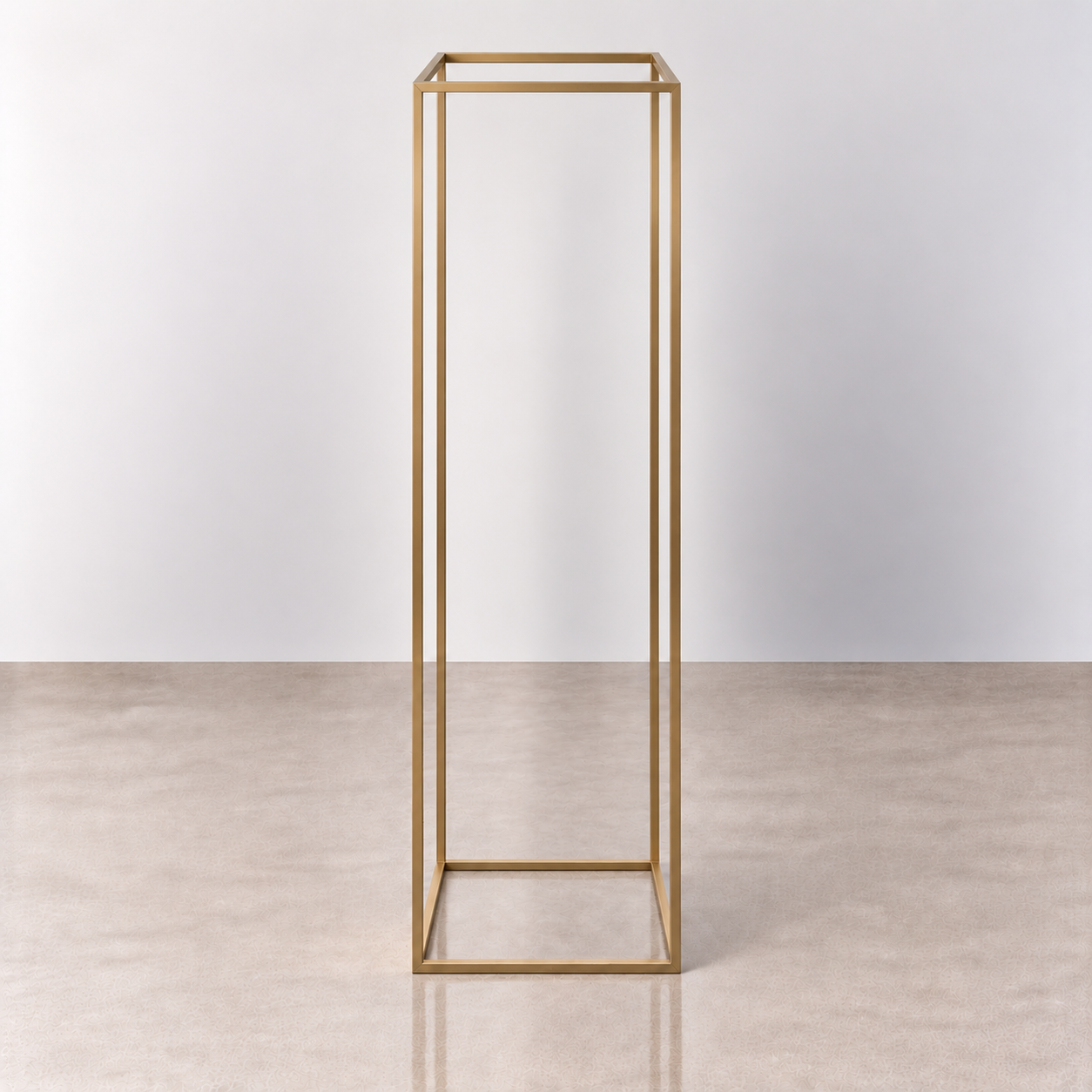 Gold Metal Plinth - 170cm