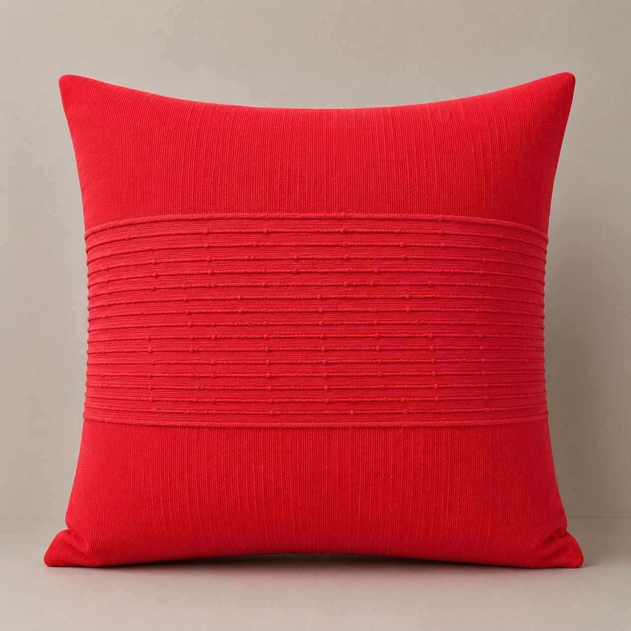 Cushion - Red Pearl Stripe