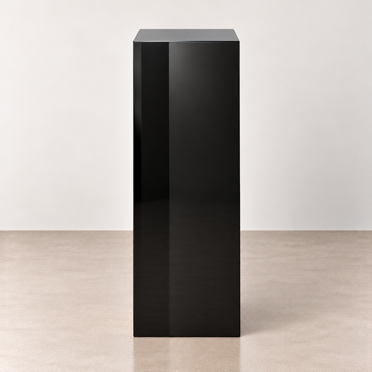 Black Gloss Acrylic Plinth - 90cm (40cm square)