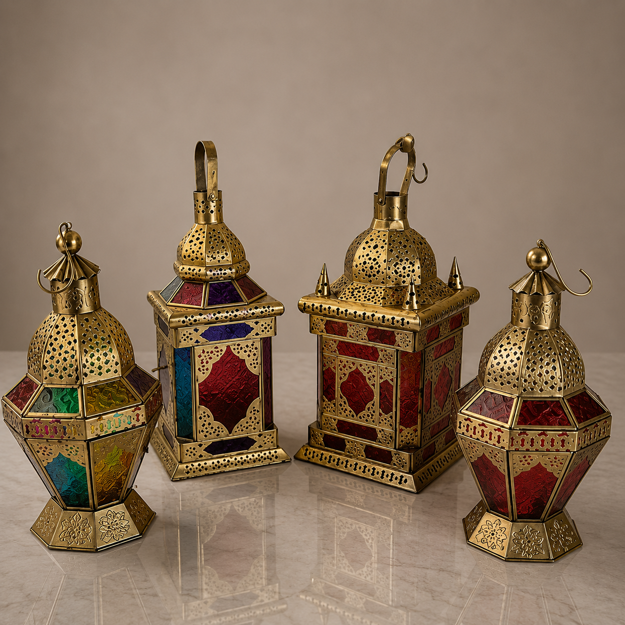 Moroccan Lanterns - Gold