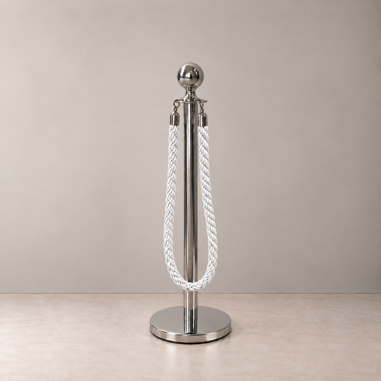 White Velvet Braided Bollard Rope with Stainless Steel Tip.png