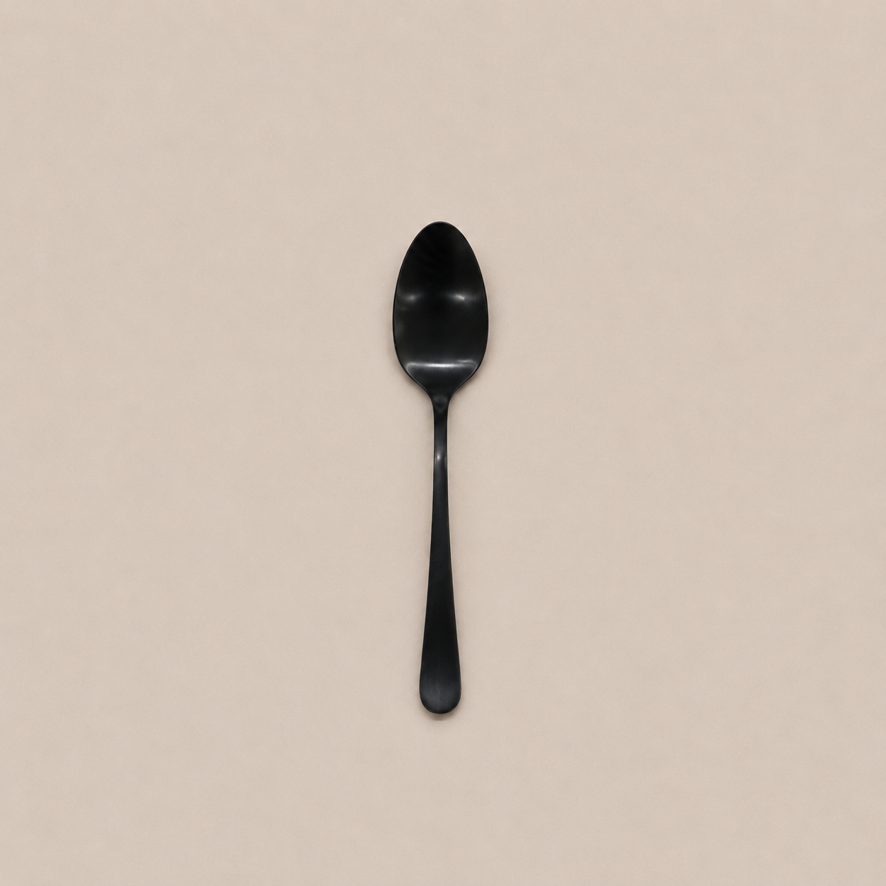 Monaco - Matt Black Cutlery - Dessert Spoon.png