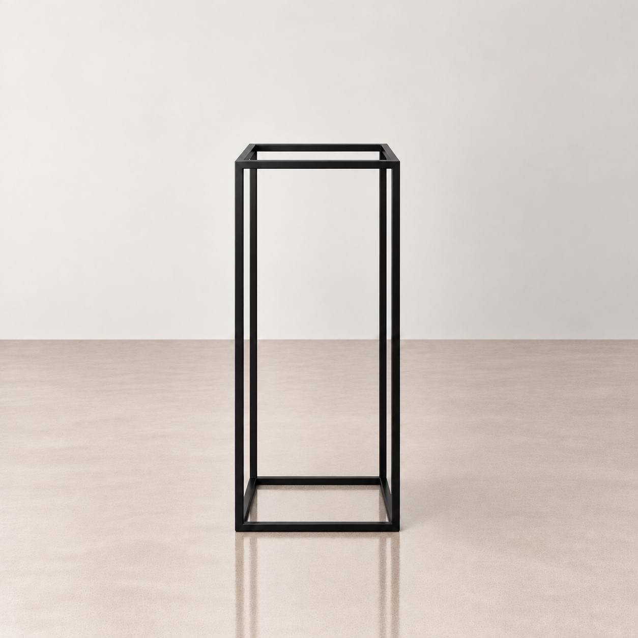 Black Metal Plinth - 90cm