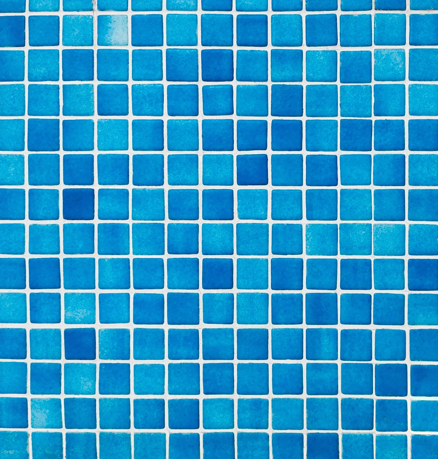 view from above of regrouted tiles for a swimming pool