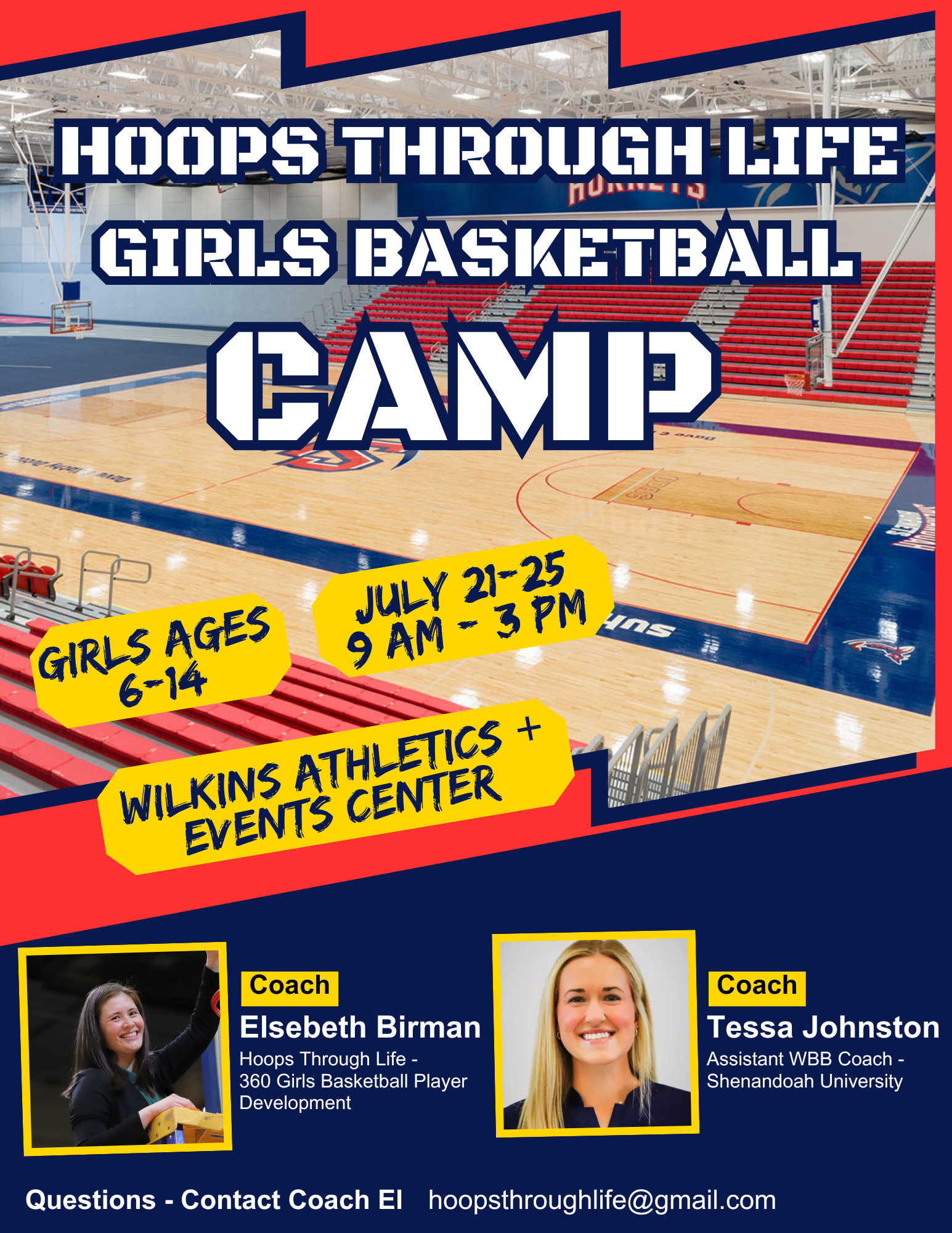 Hoops Through Life Girls Basketball Camp