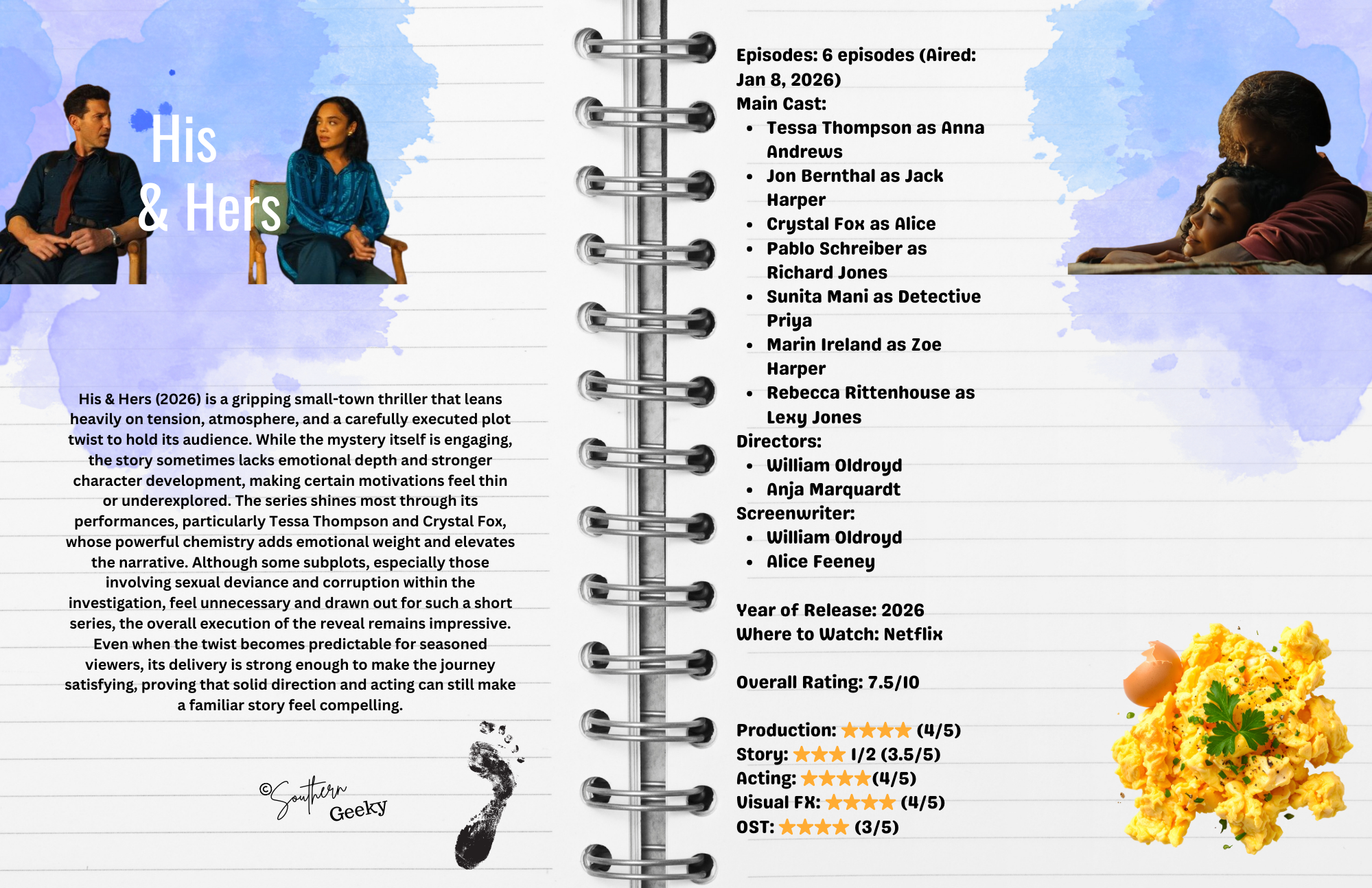 His &amp; Hers (2026) Netflix Review: A Small Town Thriller That Lives or Dies on Its Twist