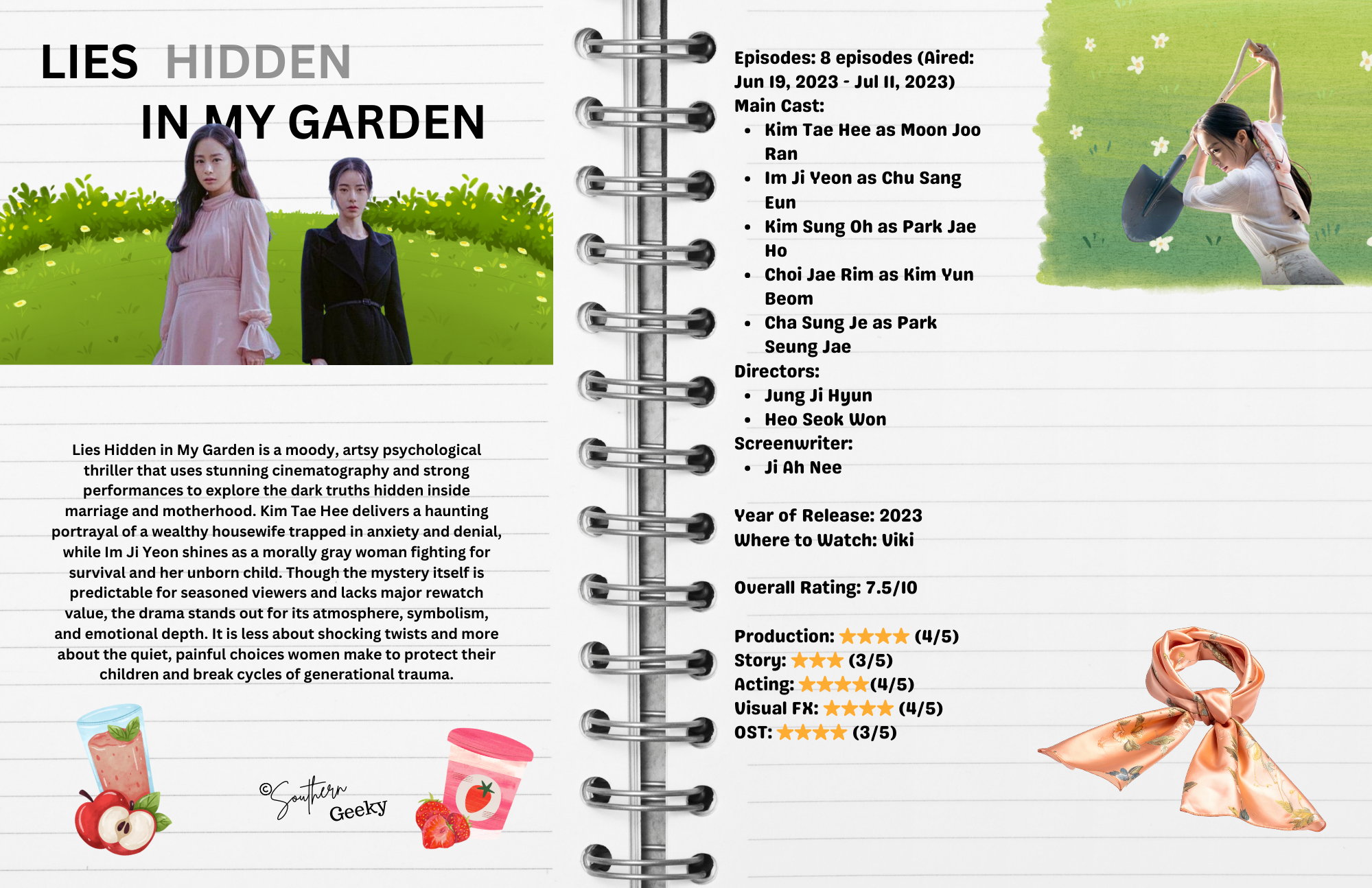 Lies Hidden in My Garden (2023) KDrama Review: A Dark, Artsy Korean Psychological Thriller