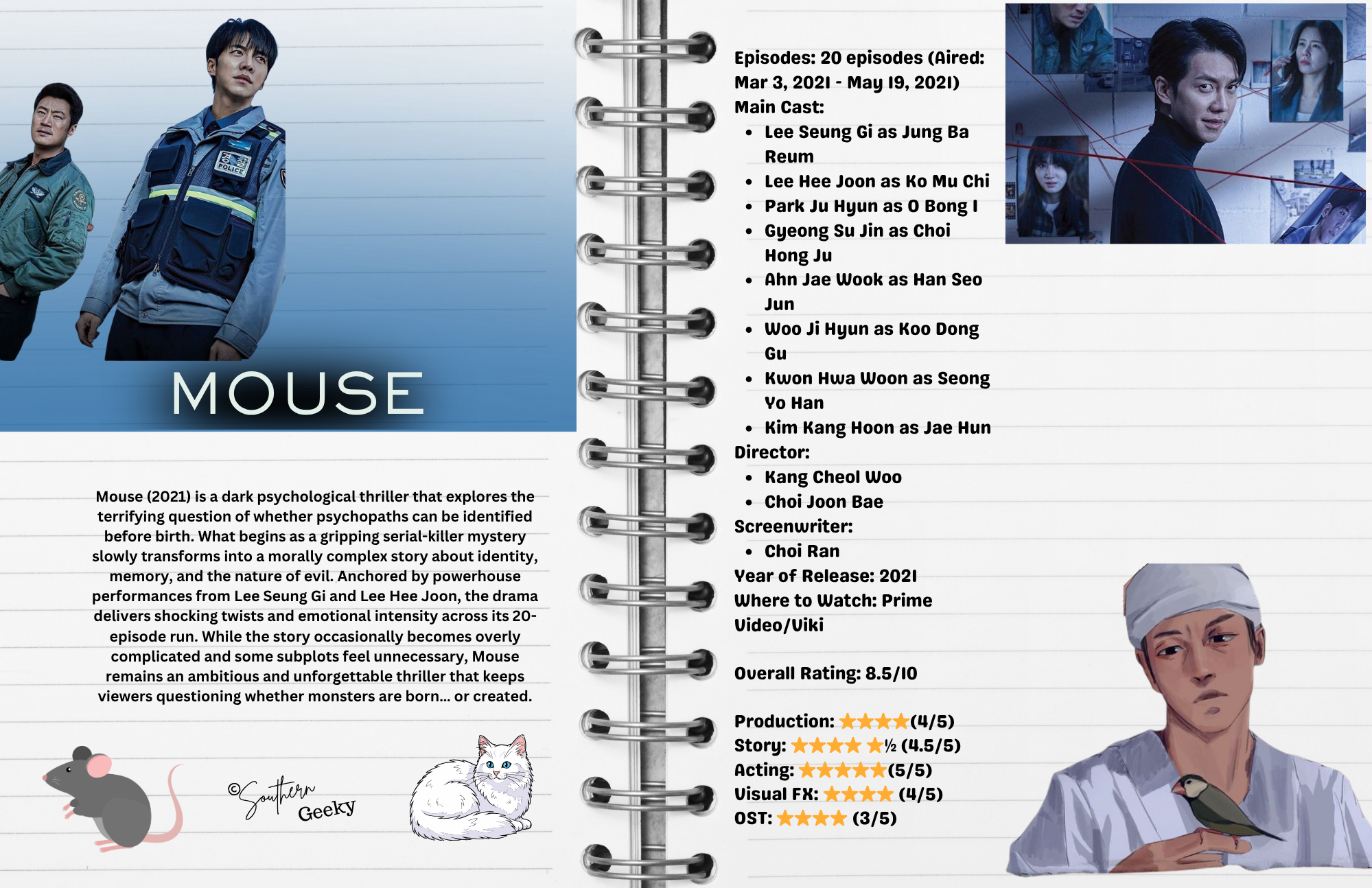 Mouse (2021) K-Drama Review: A Dark Psychological Thriller That Asks “Are Psychopaths Born or Made?”