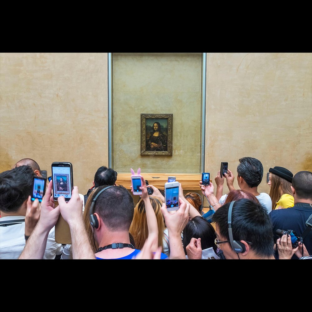 Leonardo da Vinci's Mona Lisa at the Louvre