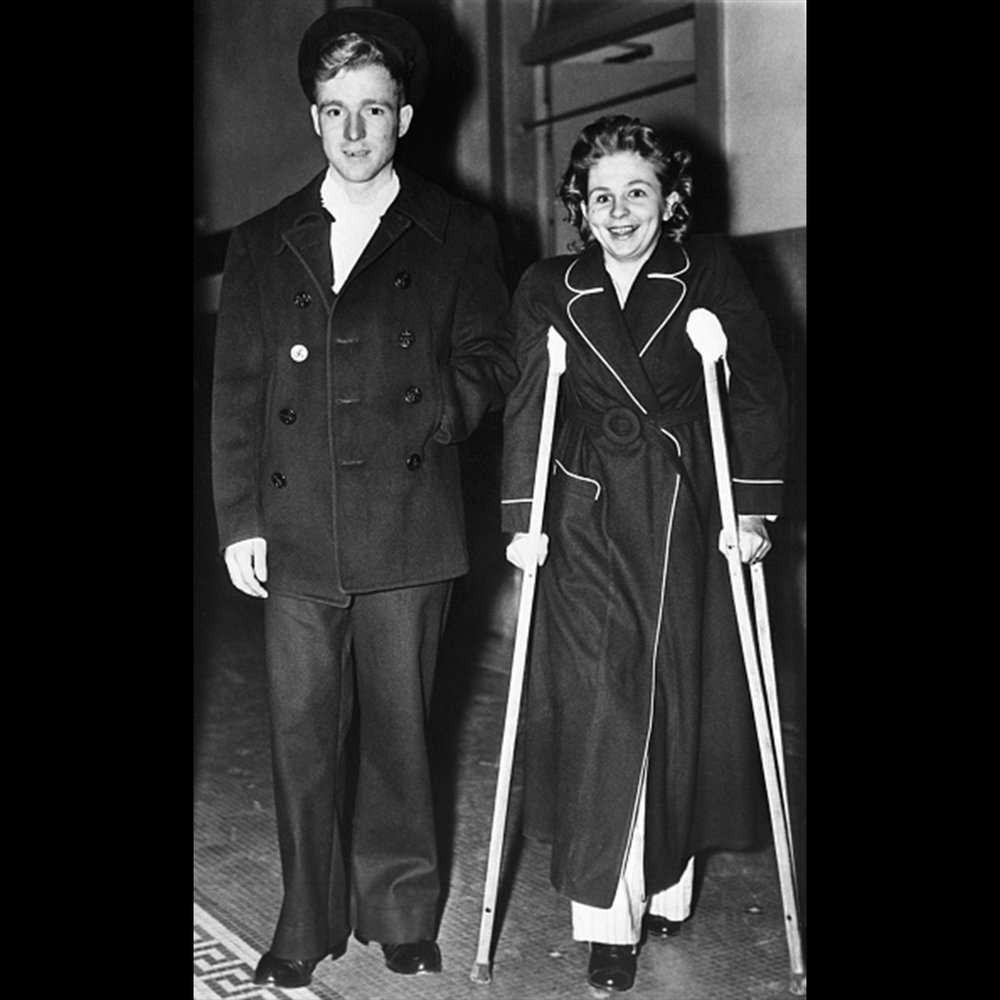 Betty Lou Oliver with her husband