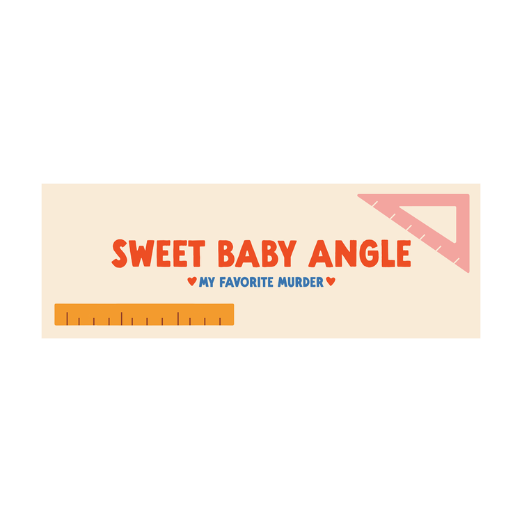 Pink Sweet Baby Angle Bumper Sticker