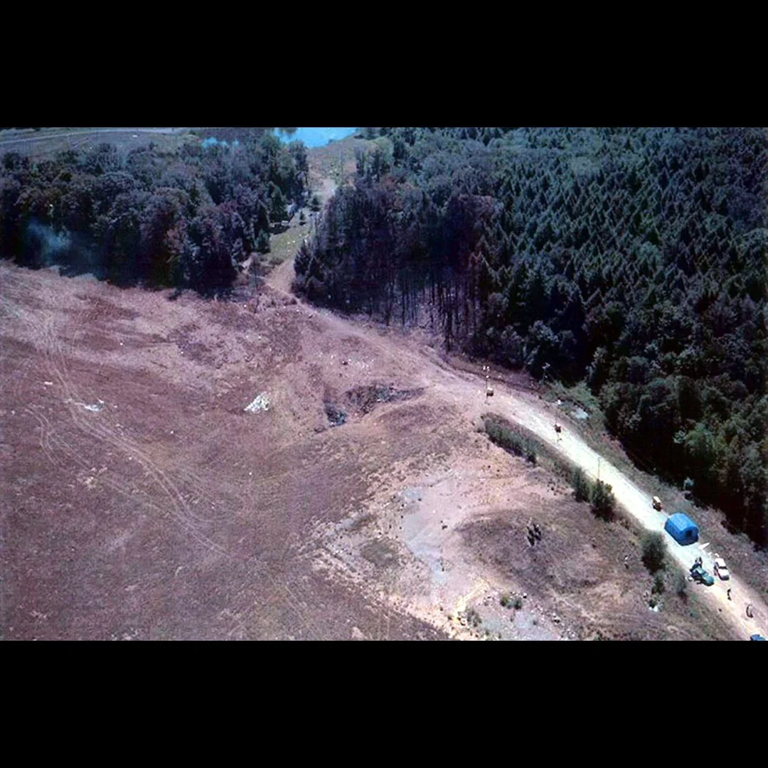 United Flight 93 crash site in Somerset County, Pennsylvania 