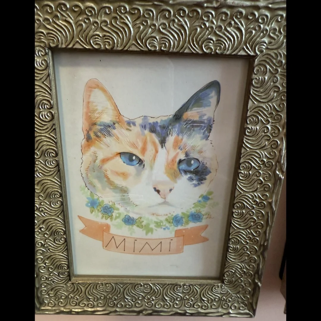 Mimi watercolor by @mightypigeon_art on IG