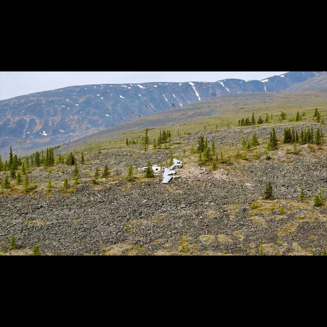 The crash site in Yukon-Charley Rivers National Preserve