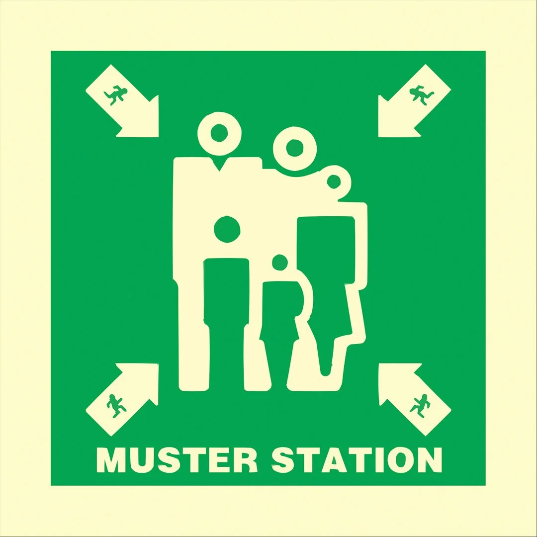 Muster Station Sign