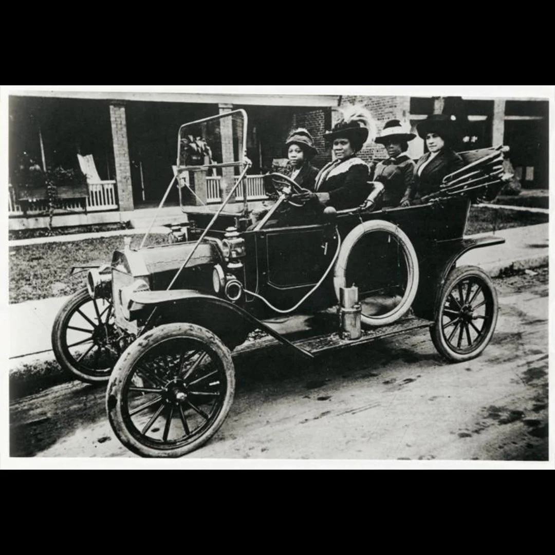 Madam C.J. Walker driving her Model T 