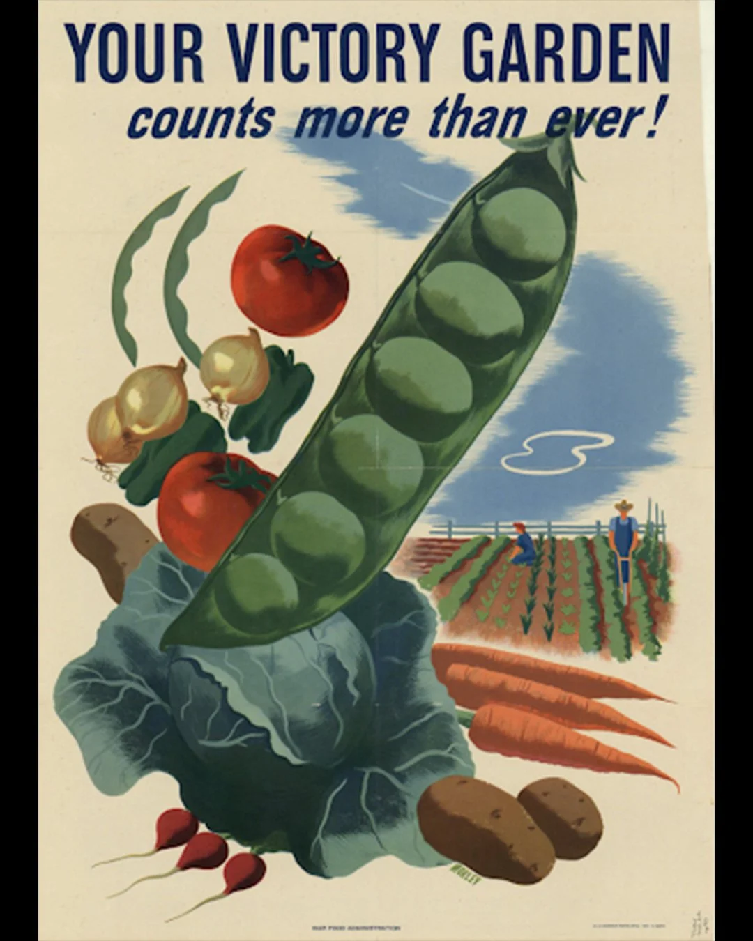 World War II victory garden poster