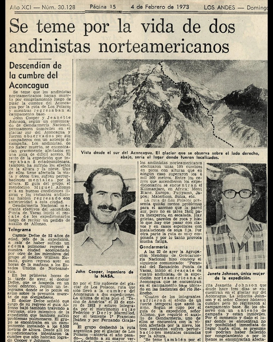 Newspaper coverage of the event
