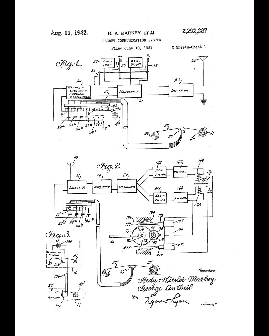 Hedy Lamarr Patent