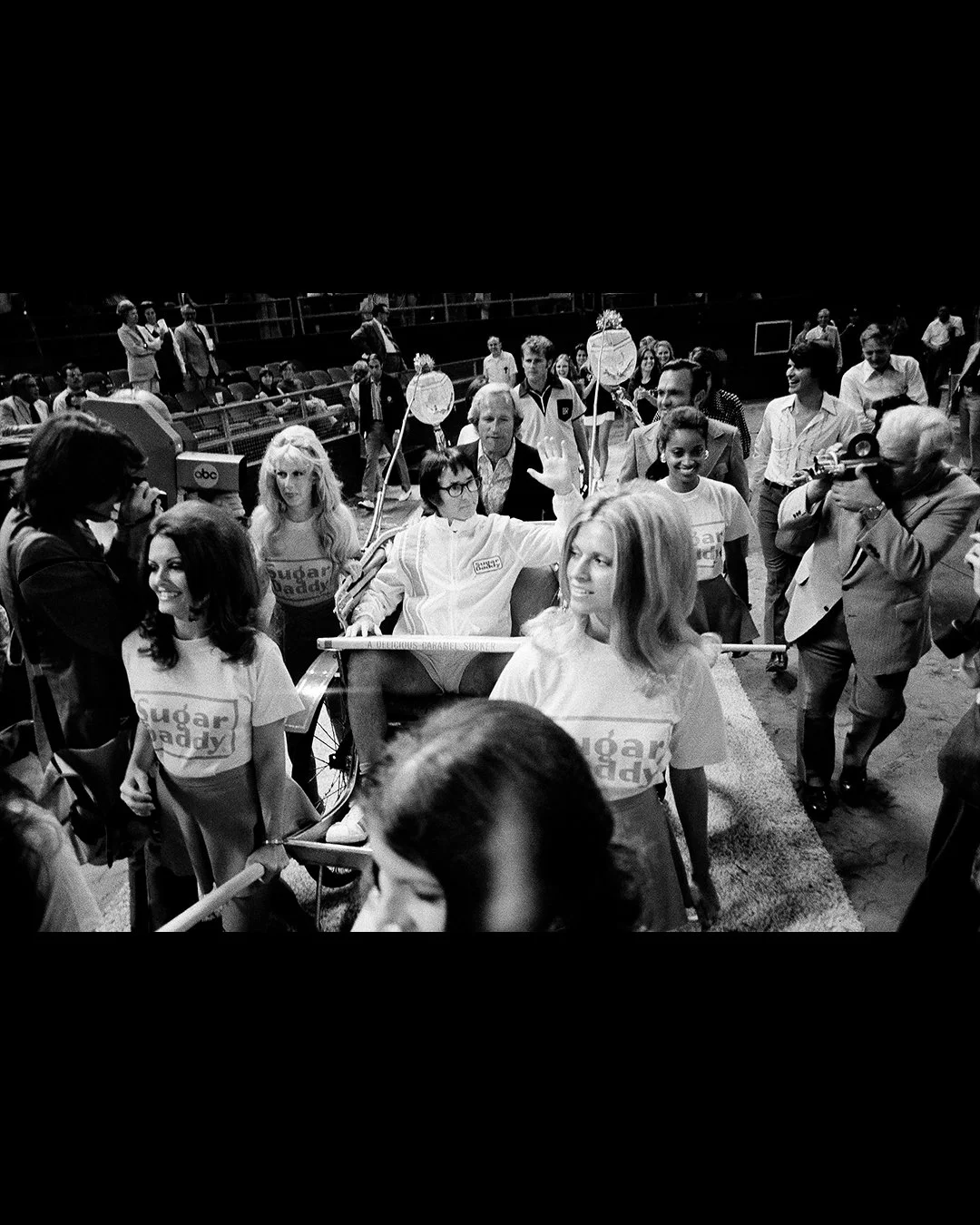 Bobby Riggs' entrance