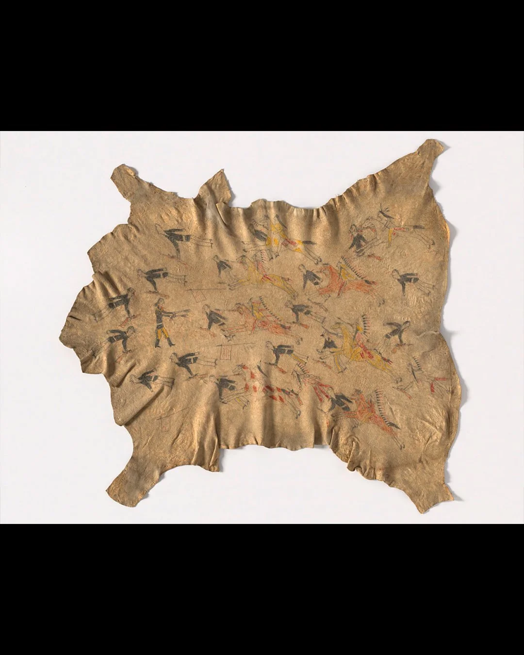 Cheyenne art depicting the Battle of the Little Bighorn