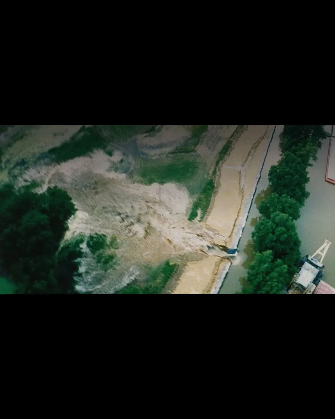 Broken levee
