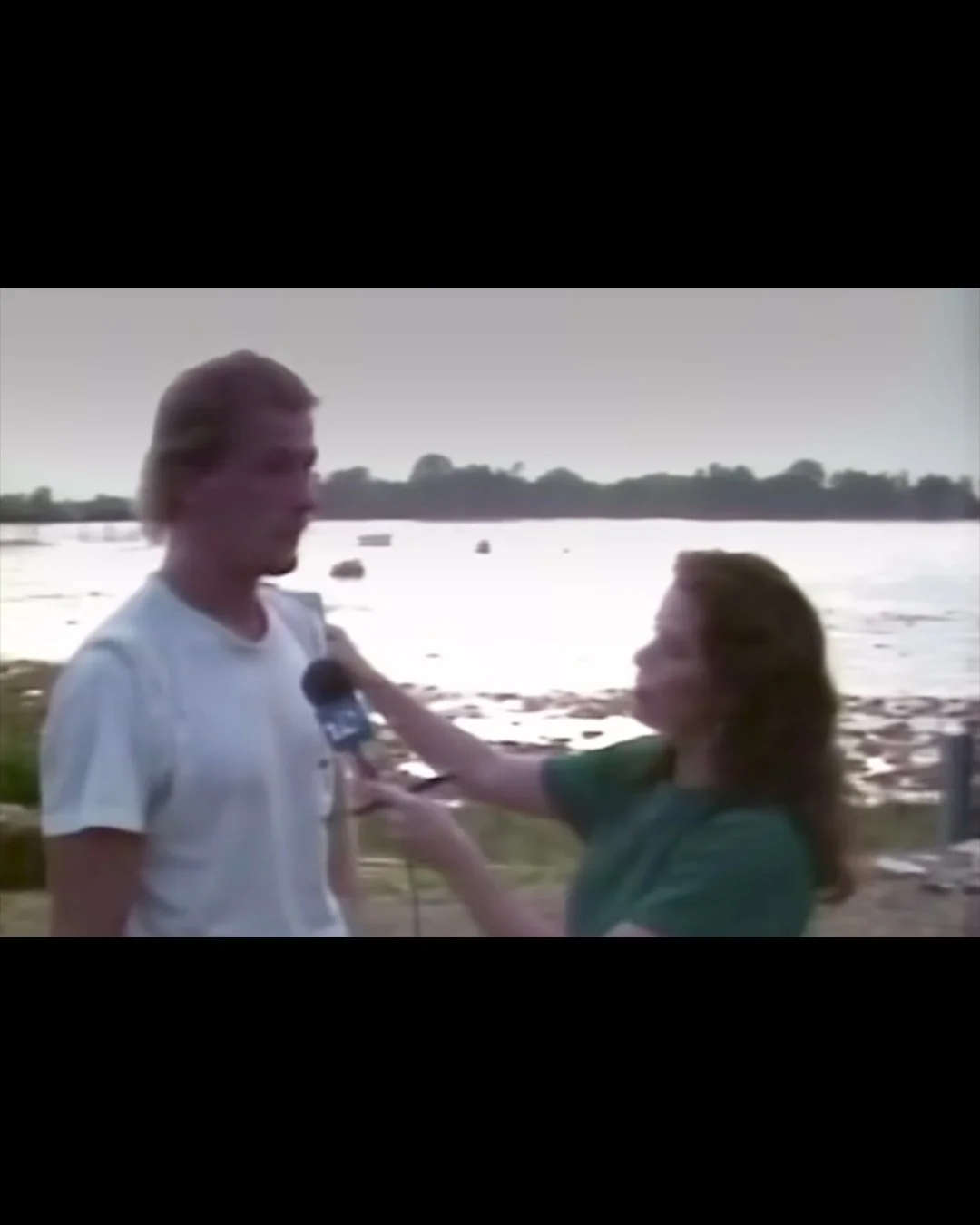 Jimmy Scott being interviewed
