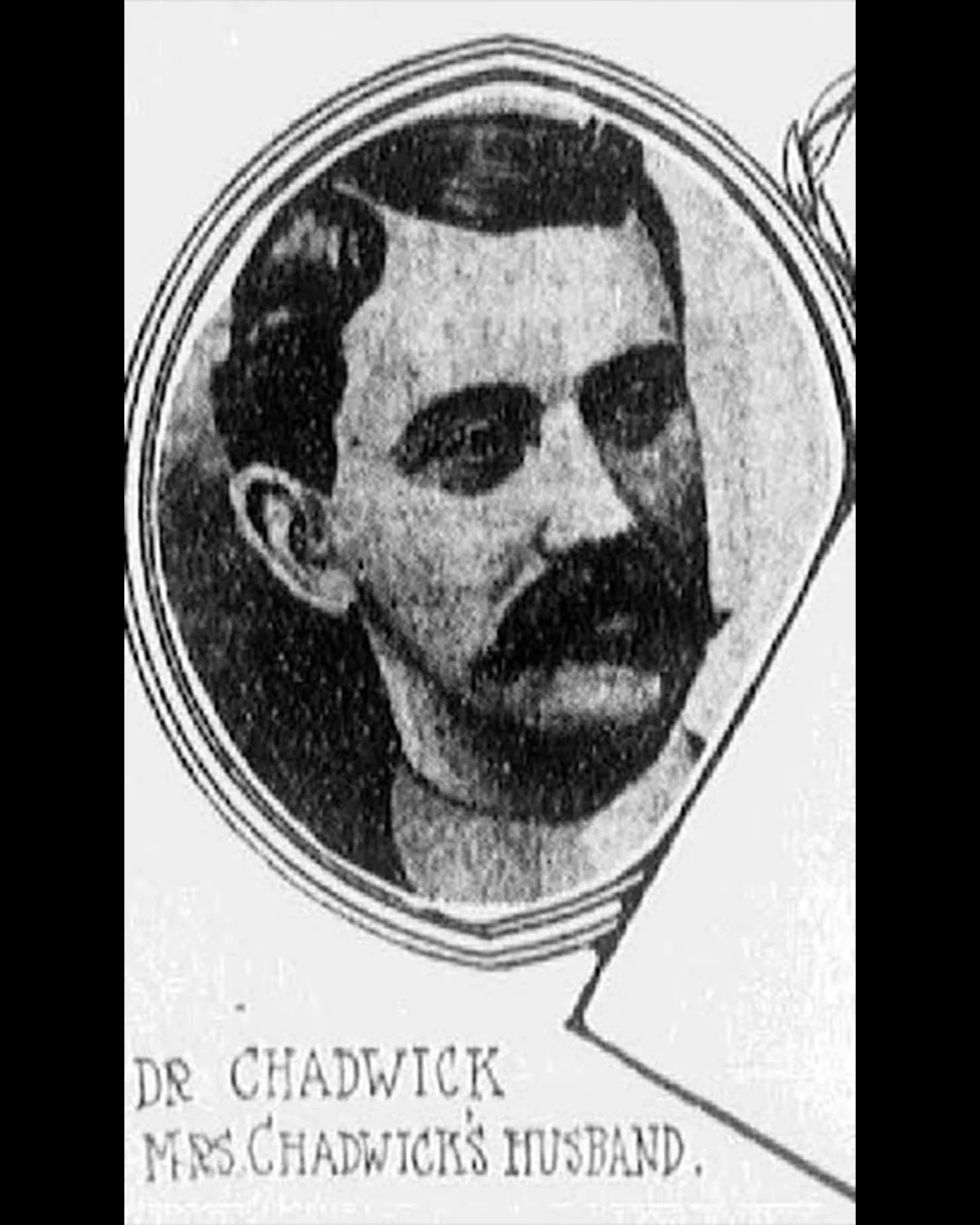 Dr. Leroy Chadwick, newspaper illustration from 1905