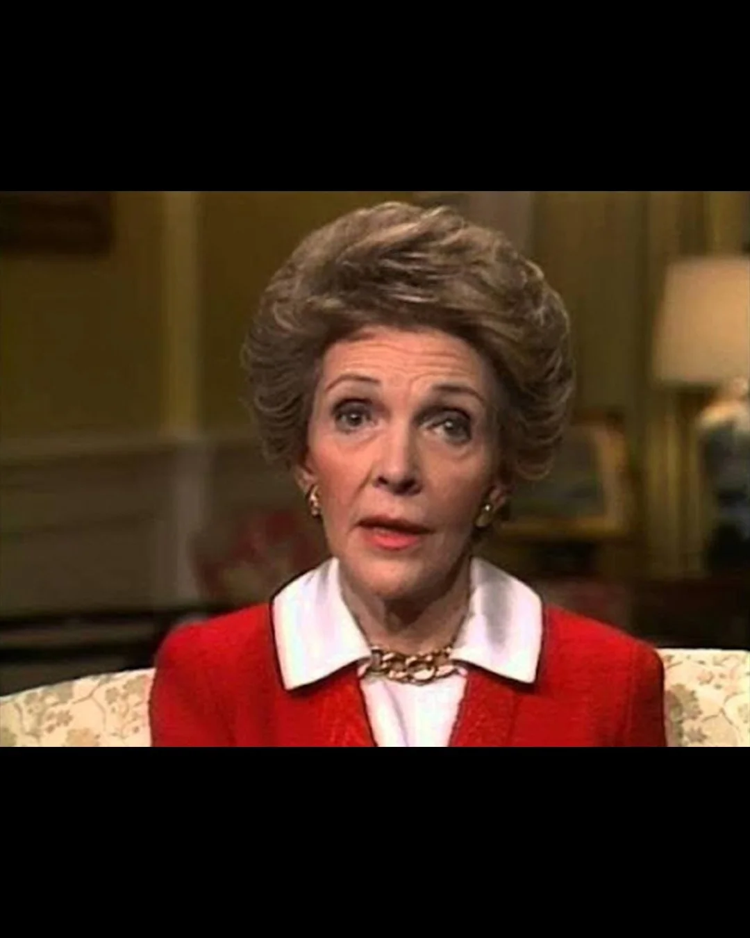 Nancy Reagan in the 1986 “Just Say No” address
