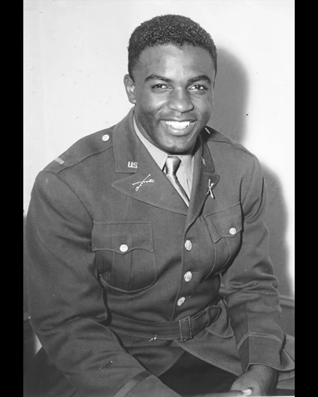 Jackie in his military uniform