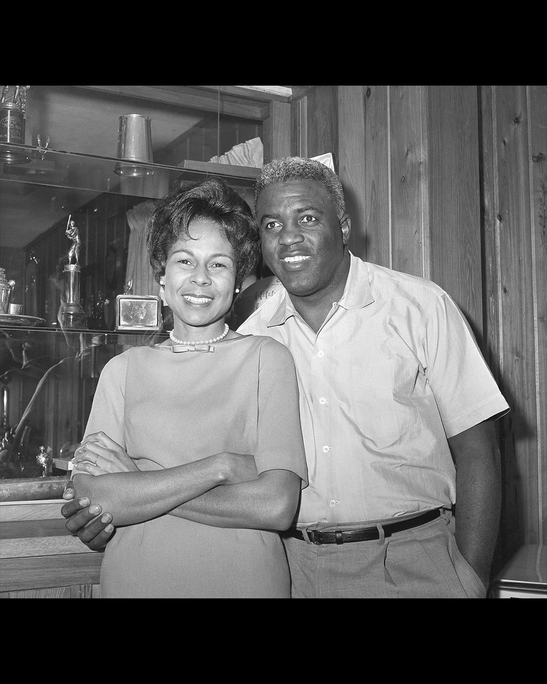 Rachel and Jackie Robinson, the day he was elected to the Baseball Hall of Fame