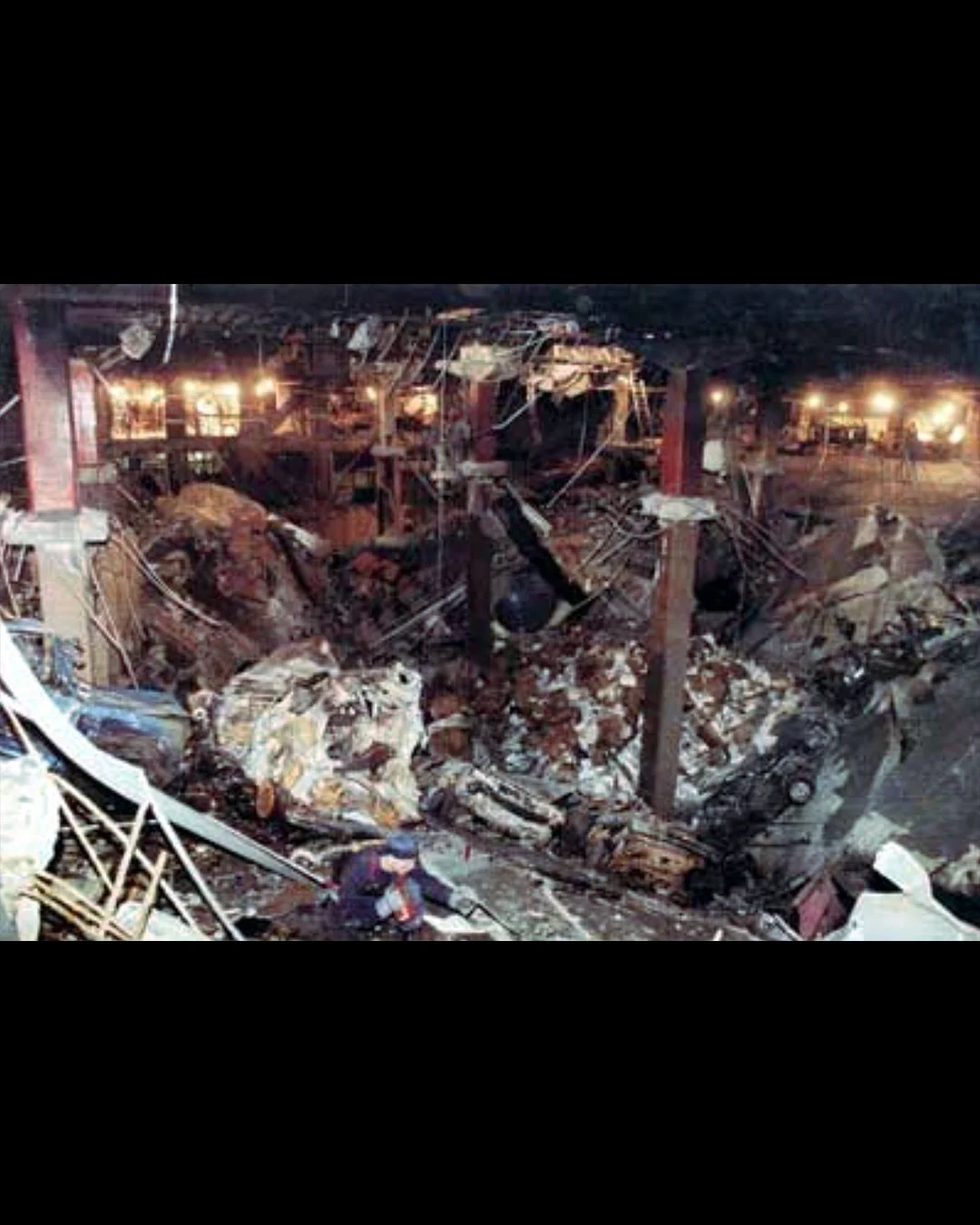 Damage inside the WTC from the bombing in ‘93