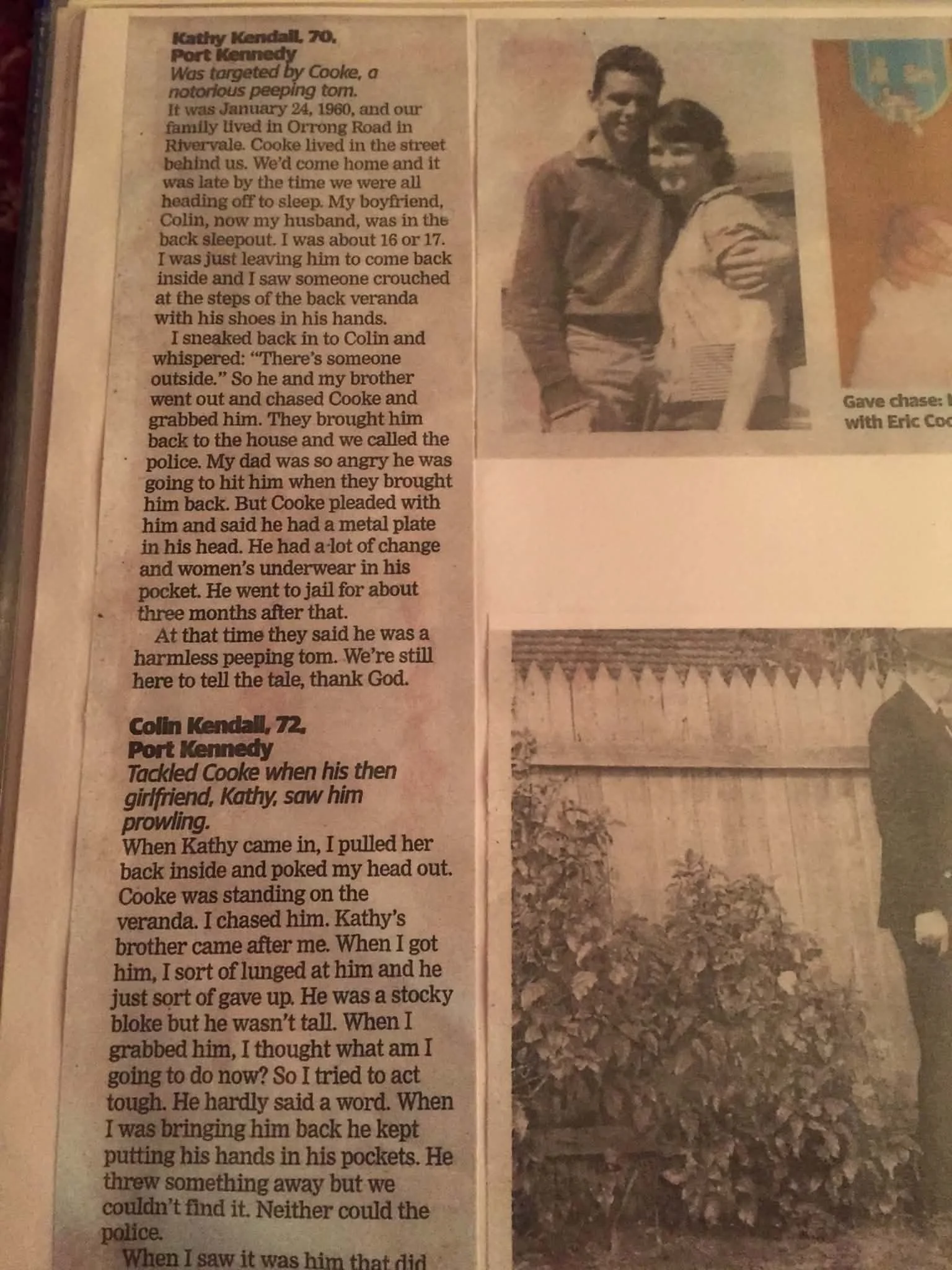 Nan and Pop News Clipping 