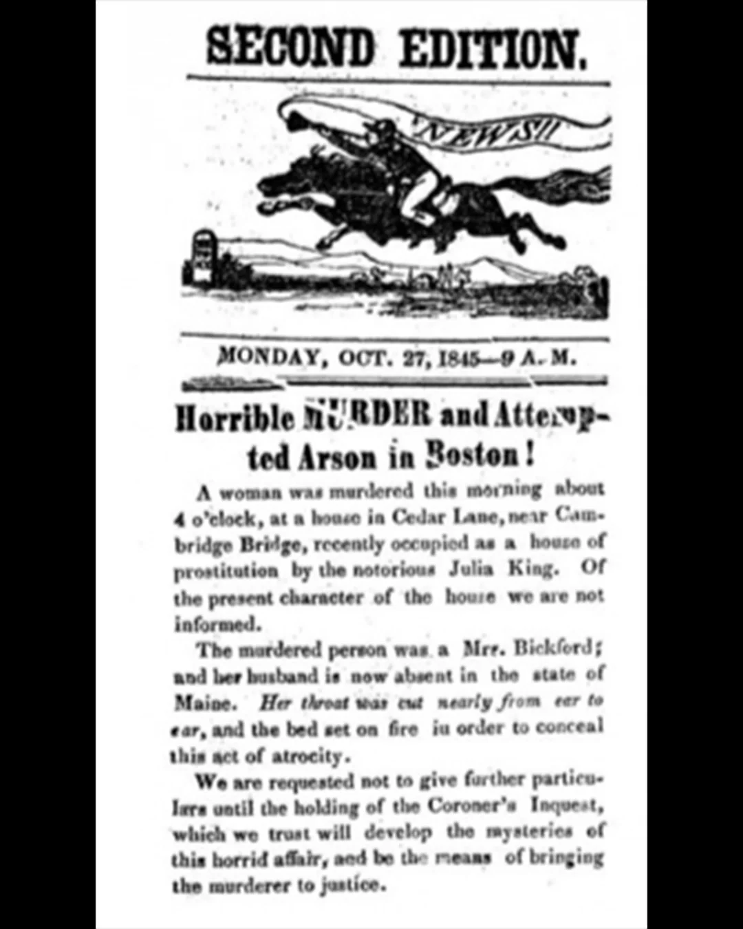 Boston Daily Mail report 