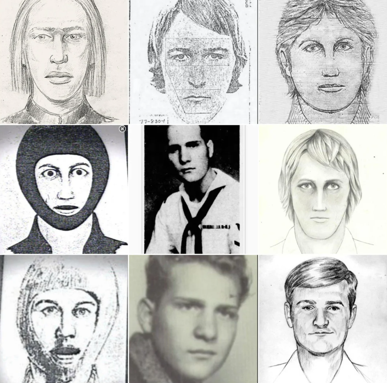 Golden State Killer Sketches