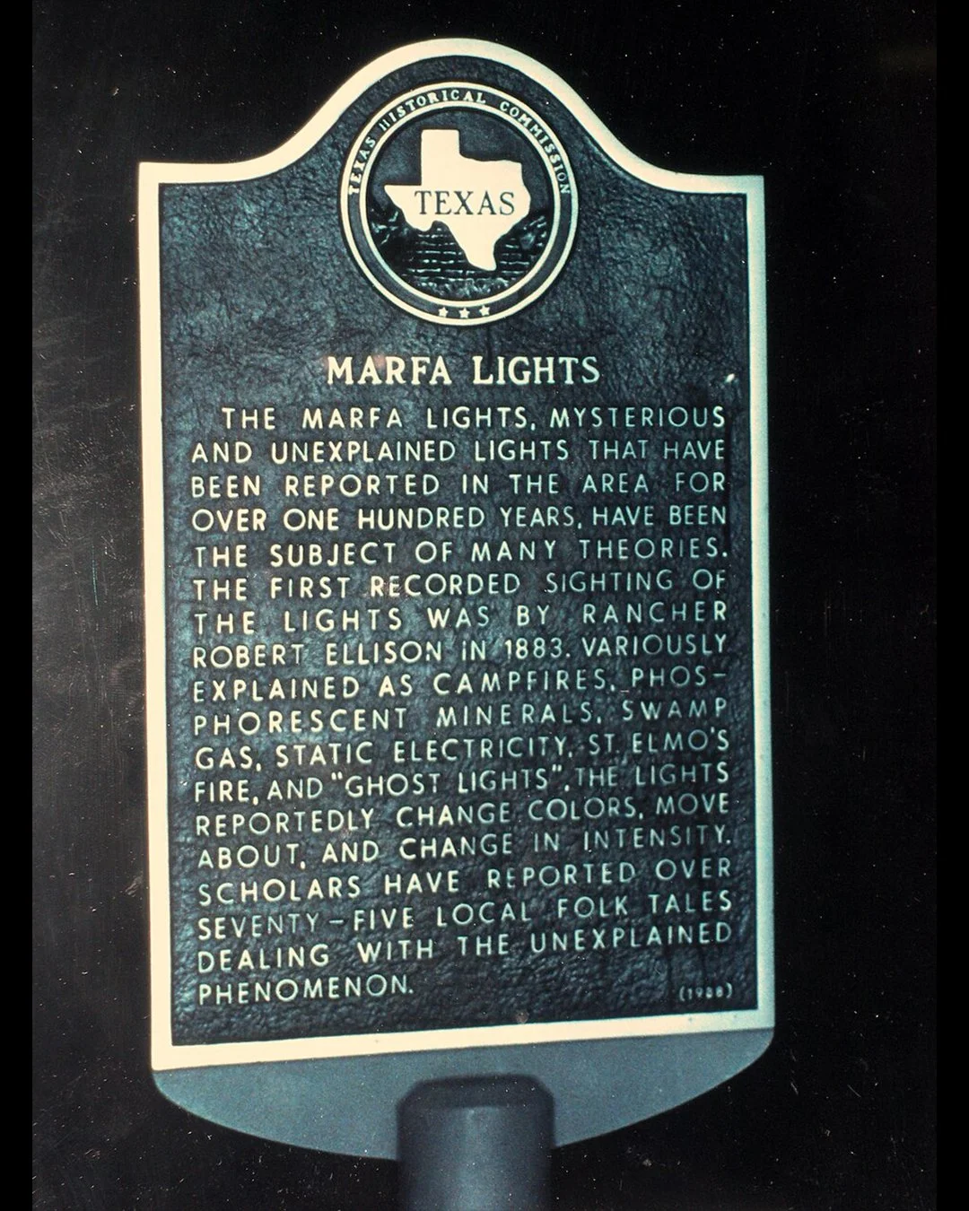 Marfa Lights Sign